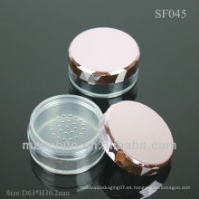 SF045 cosméticos en polvo pote tamiz
